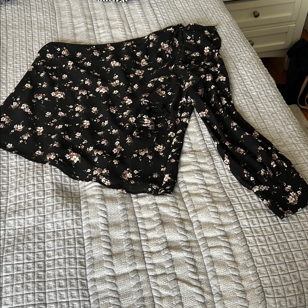 Bardot Black One Shoulder Blouse